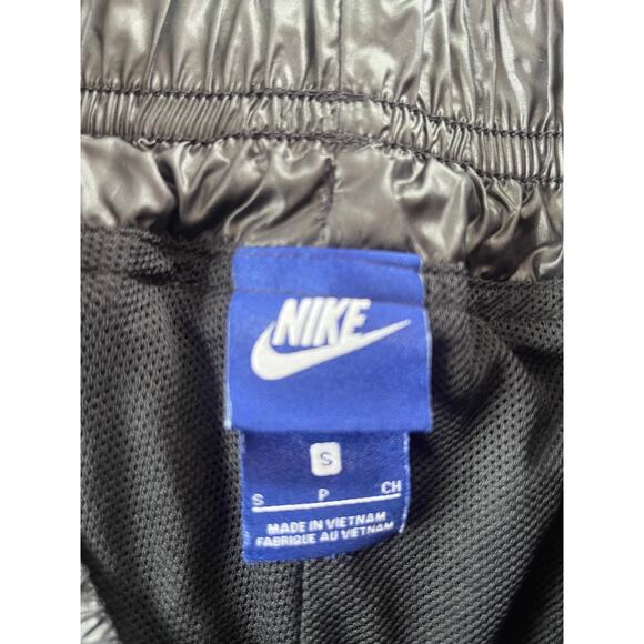 Nike Windbreaker Pants Women S Black Nylon Swoosh Logo Joggers Track - Picture 4 of 7